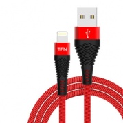 Apple 8-pin для iPhone 1м. черно-красный Forza TFN-CFZLIGUSB1MR* Дата-кабель TFN